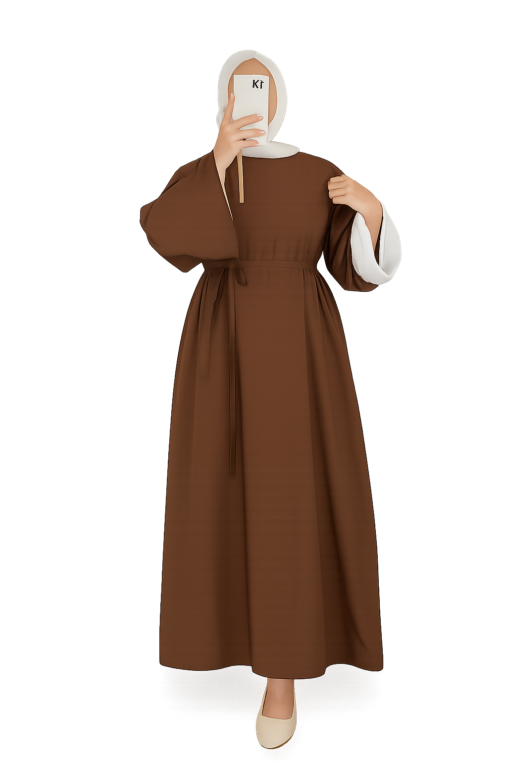 Abaya with delicate touches